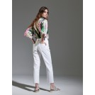 Denim white straight line distressed Harper | Libelloula women fashion and accessories