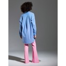 Πουκάμισο μπλε ριγέ μακρύ Millie | Libelloula Μοντέρνα γυναικεία ρούχα