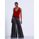 Red sleeveless top with deep V LUXY | Libelloula women fashion and accessories