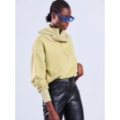 Lime sweatshirt with zipper JORDAN | Libelloula women fashion and accessories