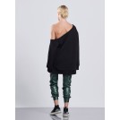 Off-shoulder black sweater VERONICA | Libelloula women fashion and accessories