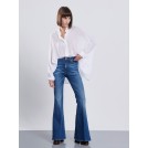 Blue denim flare pants LENNOX | Libelloula women fashion and accessories