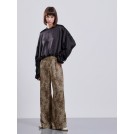 Leopard wide pants with rubber IMANE | Libelloula women fashion and accessories
