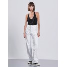 Παντελόνι λευκό βινύλ καμπάνα RICCARDA | Libelloula Μοντέρνα γυναικεία ρούχα