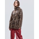 Leopard sweater with standing collar SIERRA | Libelloula women fashion and accessories