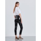 Black vinyl pants DARIA | Libelloula women fashion and accessories