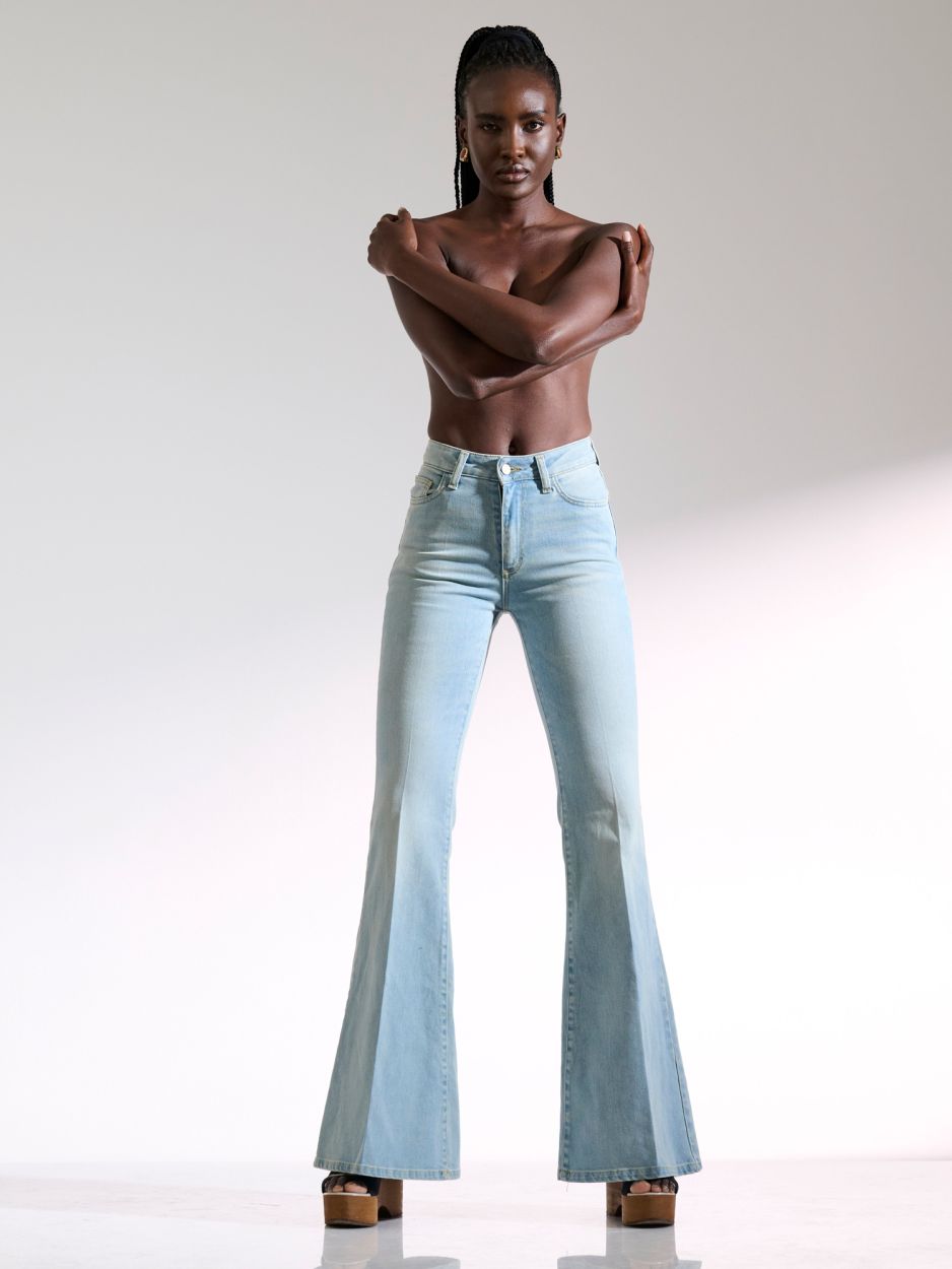 Light blue flared jeans BROOKE