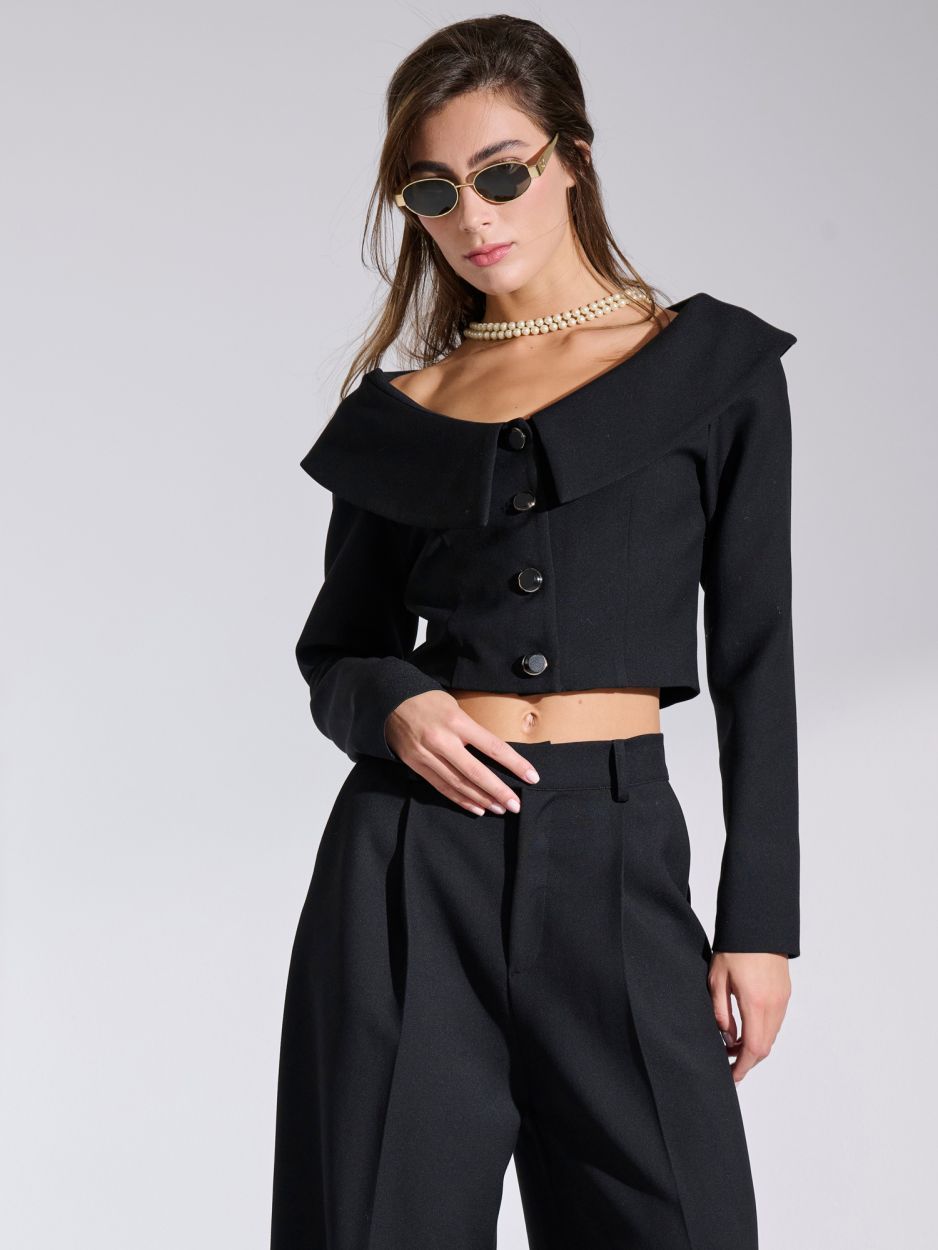 Carmen black off the shoulder Jacket