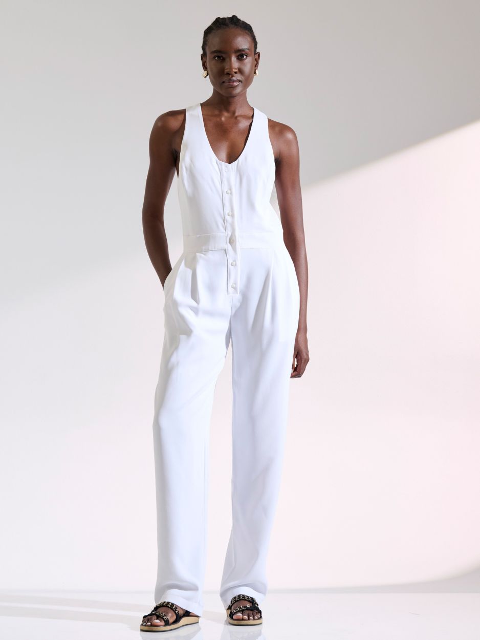 Jumpsuit white LESLIE