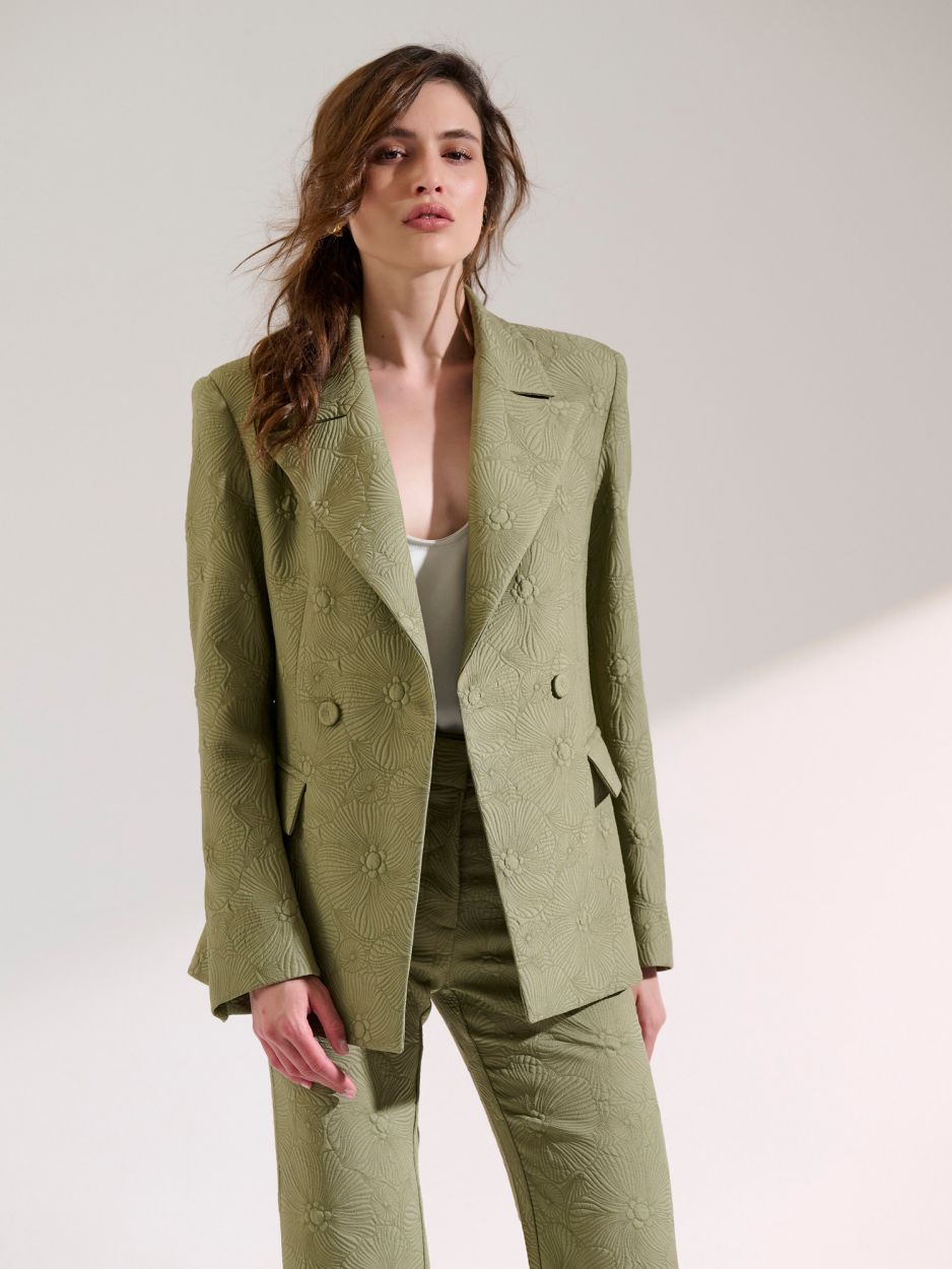 Khaki blazer ASYLIA