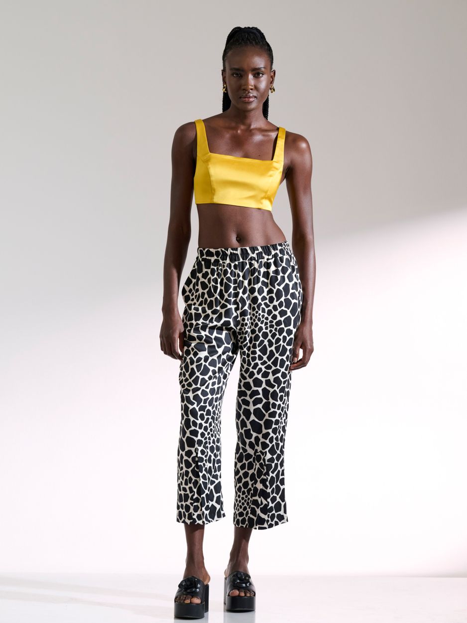 Yellow crop top LUMI