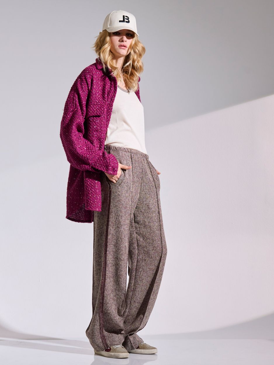 Bordeaux tweed pants  FLAVIO