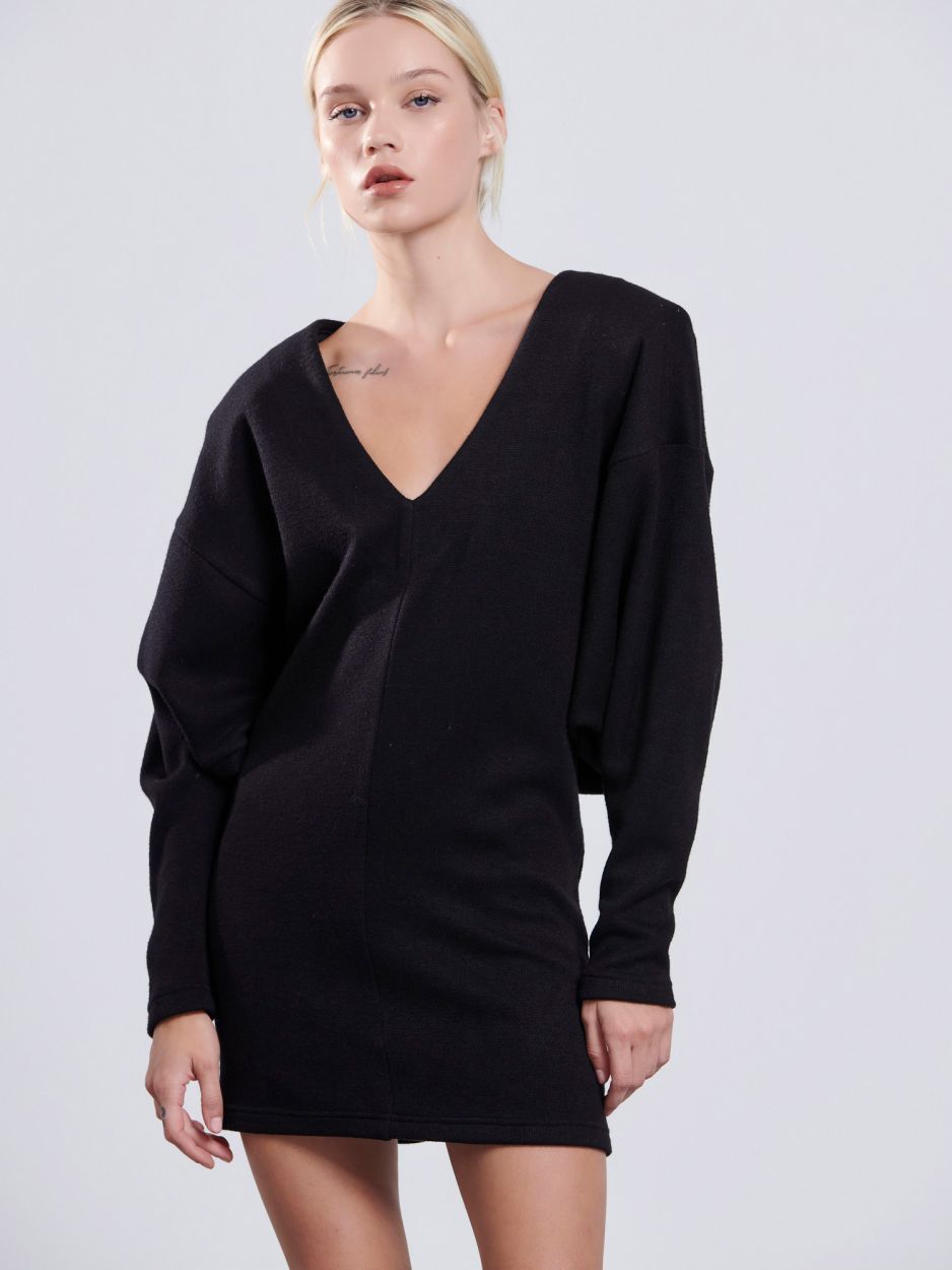 Black batwing mini dress BRIELLA