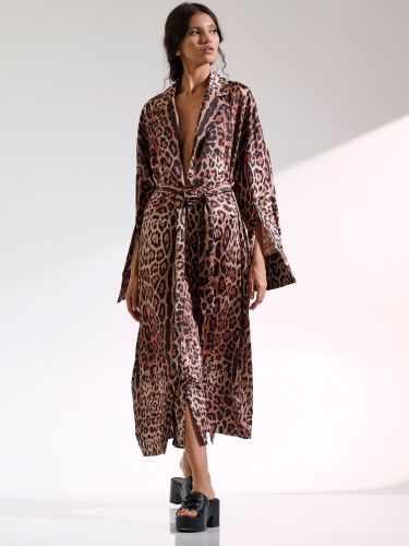 Long leopard kimono LIVIA