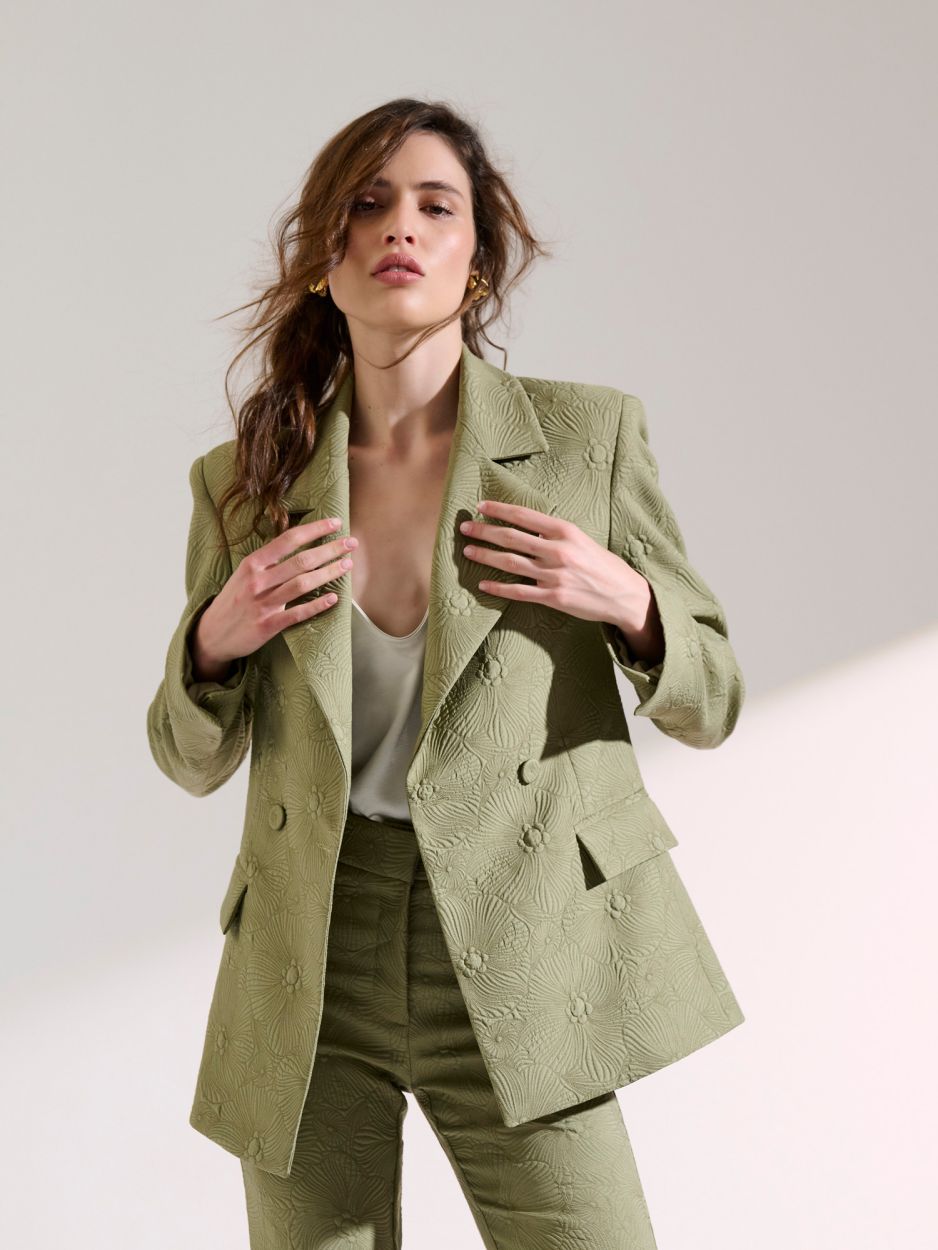 Khaki blazer ASYLIA