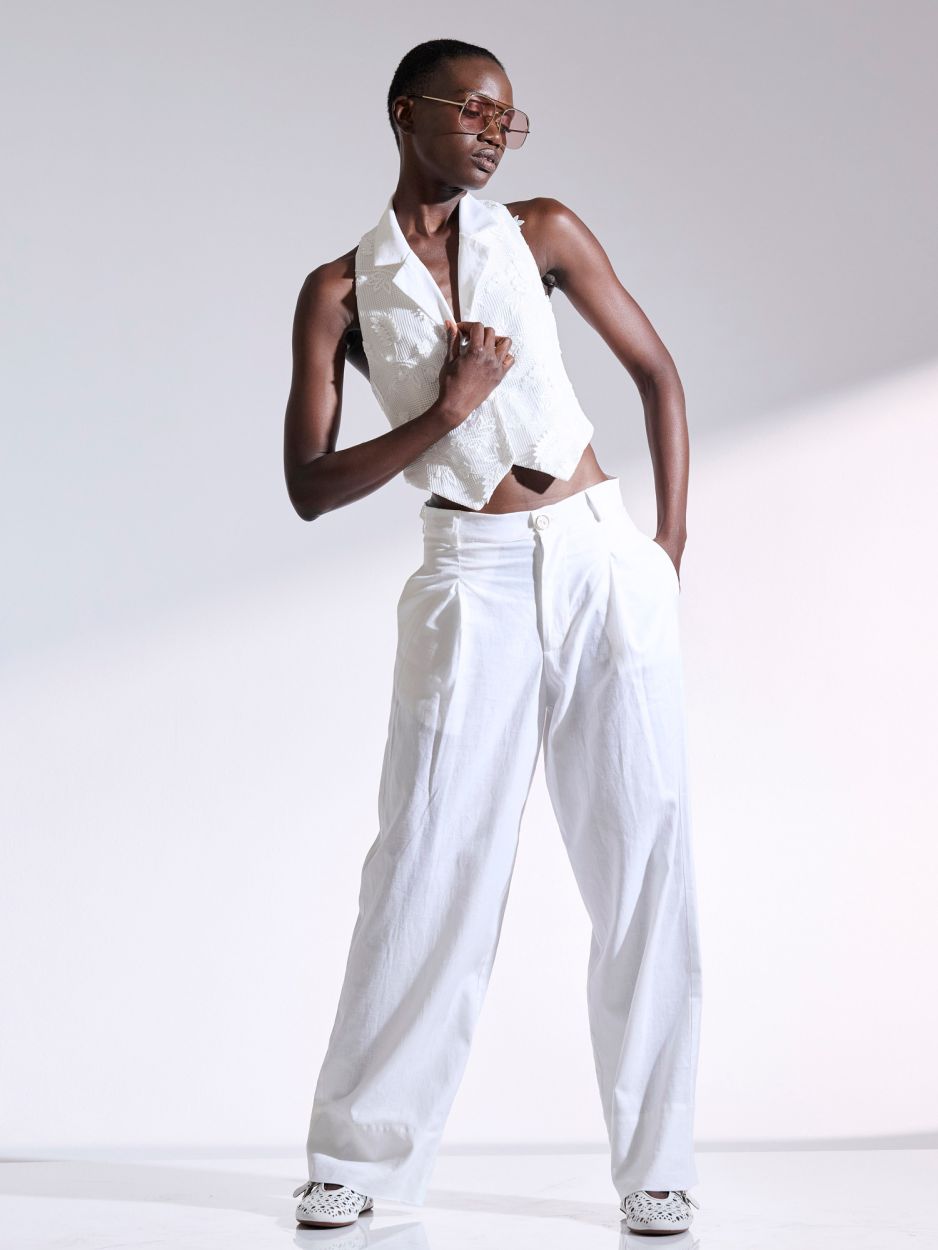 White linen pants Lyondra	